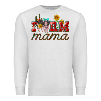 Oatmeal Heather farm mama with pigs Premium Sweatshirt - Artiststas