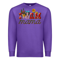 Purple farm mama with pigs Premium Sweatshirt - Artiststas