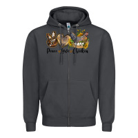 Smoke peace love chicken Zipper Hoodie - LillyAllenDesigns