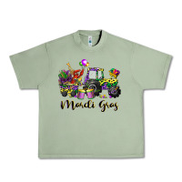 Oil Green mardi gras tractor Urban Heavy Tee - CowGirlArtShop