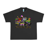 Pigment Black mardi gras tractor Urban Heavy Tee - CowGirlArtShop