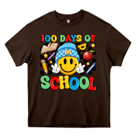 Chocolate Brown 100 days of school Heavy Core Tee - Artiststas