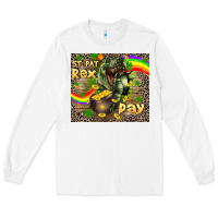 White St. Pat Rex Day Long Sleeve Tee - CowGirlArtShop