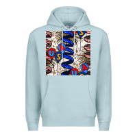 Blue Mist usa balloons seamless pattern Premium Hoodie - BundleAndBundleShop