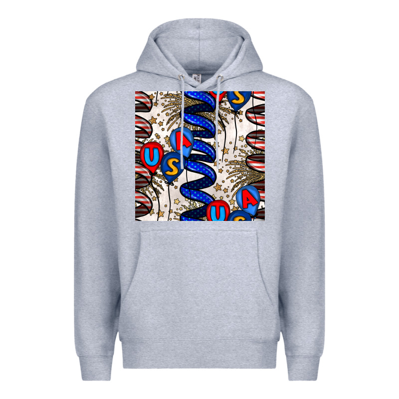Usa Balloons Seamless Pattern Premium Hoodie by BundleAndBundleShop | Teevron