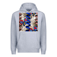 Heather Grey usa balloons seamless pattern Premium Hoodie - BundleAndBundleShop