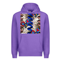 Purple usa balloons seamless pattern Premium Hoodie - BundleAndBundleShop