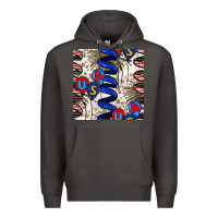 Smoke usa balloons seamless pattern Premium Hoodie - BundleAndBundleShop