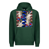 Sports Green usa balloons seamless pattern Premium Hoodie - BundleAndBundleShop