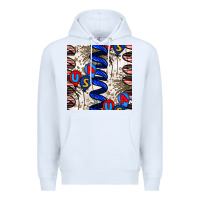White usa balloons seamless pattern Premium Hoodie - BundleAndBundleShop
