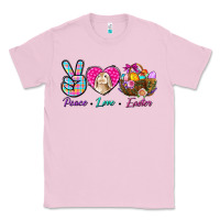 Bubblegum Pink Peace love Easter Classic Tee - NancyCooperArtShop