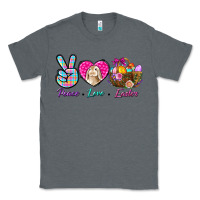 Charcoal Heather Peace love Easter Classic Tee - NancyCooperArtShop