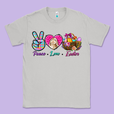 Peace Love Easter Classic Tee Designed By Nancycooperartshop