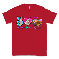 Red Peace love Easter Classic Tee - NancyCooperArtShop