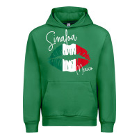 Emerald GGT Travel Souvenir Style SINALOA MX Flag Lips Urban Hoodie - trangStudio