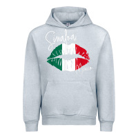 Heather Grey GGT Travel Souvenir Style SINALOA MX Flag Lips Urban Hoodie - trangStudio