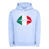 Pigment Grape Ice GGT Travel Souvenir Style SINALOA MX Flag Lips Urban Hoodie - trangStudio