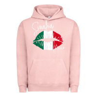 Pigment Salmon GGT Travel Souvenir Style SINALOA MX Flag Lips Urban Hoodie - trangStudio