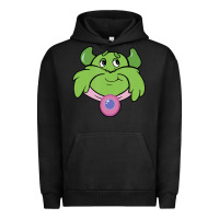 Pigment Black Candy Land Halloween Plumpy Big Face Urban Hoodie - trangStudio