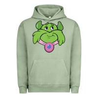 Pigment Oil Green Candy Land Halloween Plumpy Big Face Urban Hoodie - trangStudio