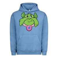 Pigment Pebble Blue Candy Land Halloween Plumpy Big Face Urban Hoodie - trangStudio