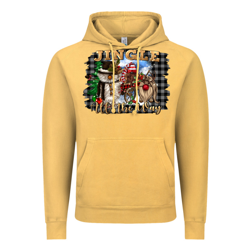 Jingle All The Way Vintage Hoodie by CowGirlArtShop | Teevron
