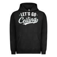 Pigment Black Lets Go Ceiling Fan Halloween Urban Hoodie - trangStudio