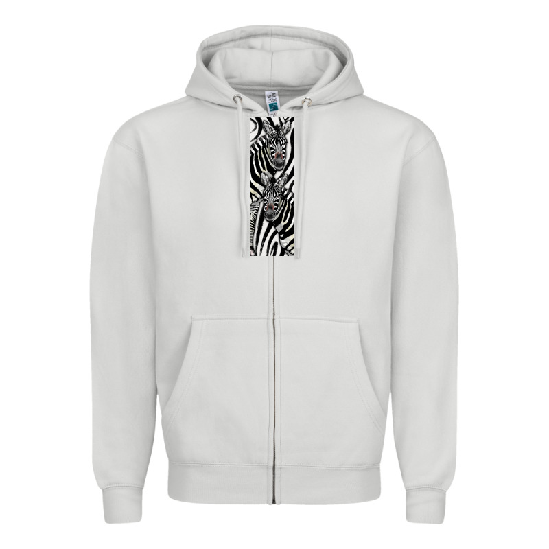 Zebra Zipper Hoodie by LillyAllenDesigns | Teevron