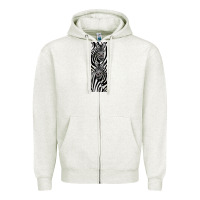 Oatmeal Heather Zebra Zipper Hoodie - LillyAllenDesigns