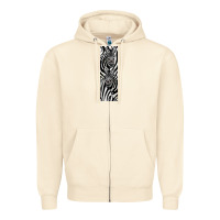 Sandshell Zebra Zipper Hoodie - LillyAllenDesigns