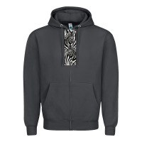 Smoke Zebra Zipper Hoodie - LillyAllenDesigns