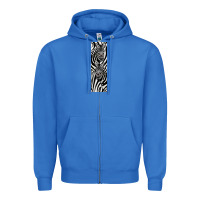 True Royal Zebra Zipper Hoodie - LillyAllenDesigns