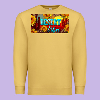 Desert Vibes License Plate Premium Sweatshirt Designed By Artiststas