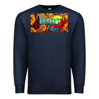 Navy desert vibes license plate Premium Sweatshirt - Artiststas
