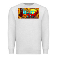 Oatmeal Heather desert vibes license plate Premium Sweatshirt - Artiststas