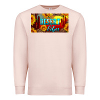 Pale Pink desert vibes license plate Premium Sweatshirt - Artiststas