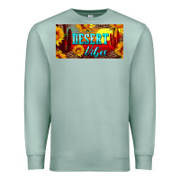 Seafoam desert vibes license plate Premium Sweatshirt - Artiststas