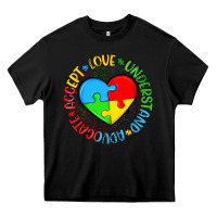 Black autism awareness puzzle heart love understand advo Heavy Core Tee - Artiststas