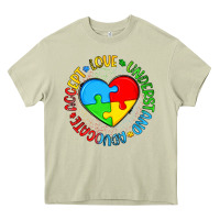 Mossy autism awareness puzzle heart love understand advo Heavy Core Tee - Artiststas