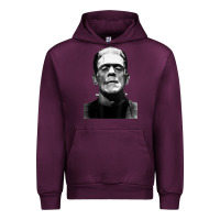 Mauve Wine Classic Halloween Monster Horror Movie Frankenstein Monster Urban Hoodie - trangStudio