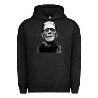 Pigment Black Classic Halloween Monster Horror Movie Frankenstein Monster Urban Hoodie - trangStudio
