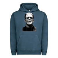Pigment Midnight Navy Classic Halloween Monster Horror Movie Frankenstein Monster Urban Hoodie - trangStudio