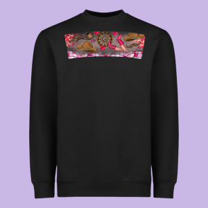 Howdy Valentine Heavyweight Sweatshirt Designed By Cowhidedigitalart
