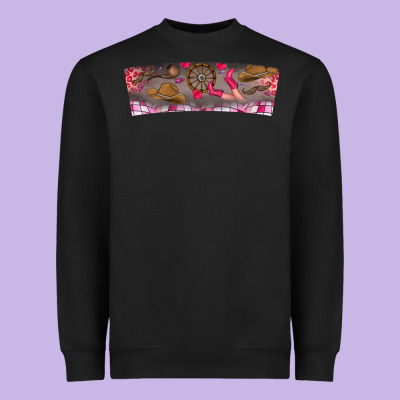Howdy Valentine Heavyweight Sweatshirt Designed By Cowhidedigitalart