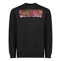 Black Howdy Valentine Heavyweight Sweatshirt - CowhideDigitalArt