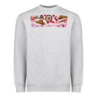 Heather Grey Howdy Valentine Heavyweight Sweatshirt - CowhideDigitalArt