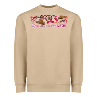 Mushroom Howdy Valentine Heavyweight Sweatshirt - CowhideDigitalArt