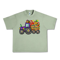 Oil Green mardi gras tractor Urban Heavy Tee - CowGirlArtShop