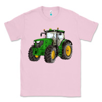 Bubblegum Pink western farm tractor Classic Tee - Artiststas