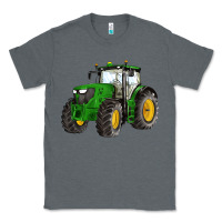 Charcoal Heather western farm tractor Classic Tee - Artiststas